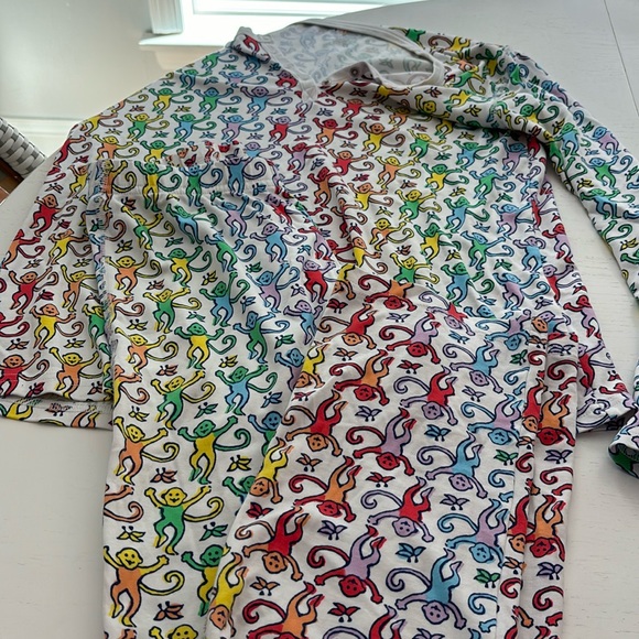 Roller Rabbit woman’s Petite disco monkey print set - Picture 2 of 6